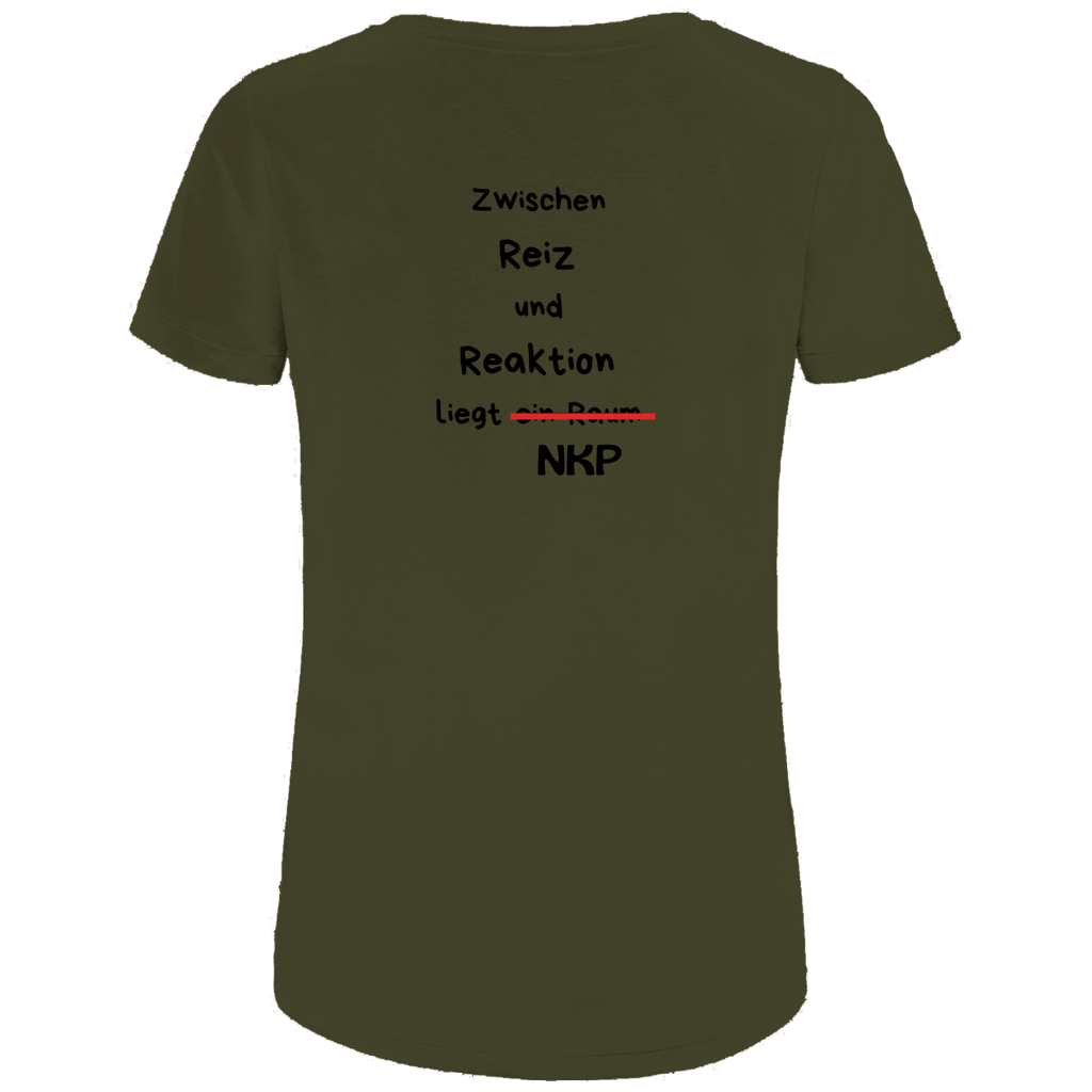 Damen Premium Bio T-Shirt Reiz und Reaktion