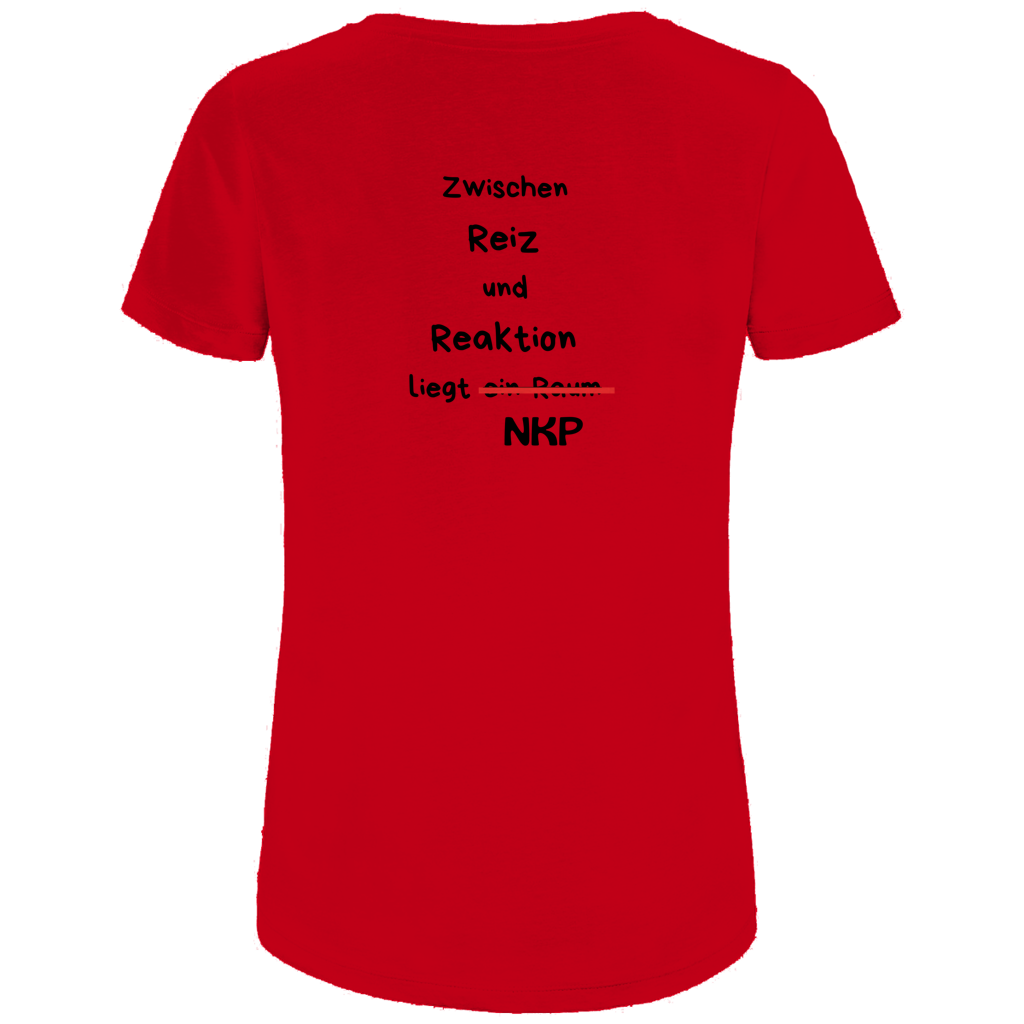 Damen Premium Bio T-Shirt Reiz und Reaktion