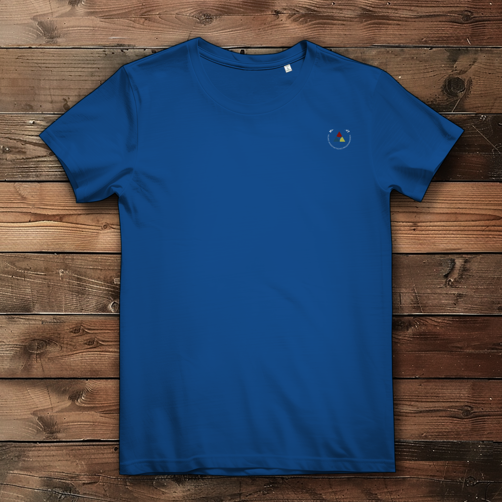 Damen Premium Bio T-Shirt ∣ Reiz und Reaktion ∣ Logo in weiß