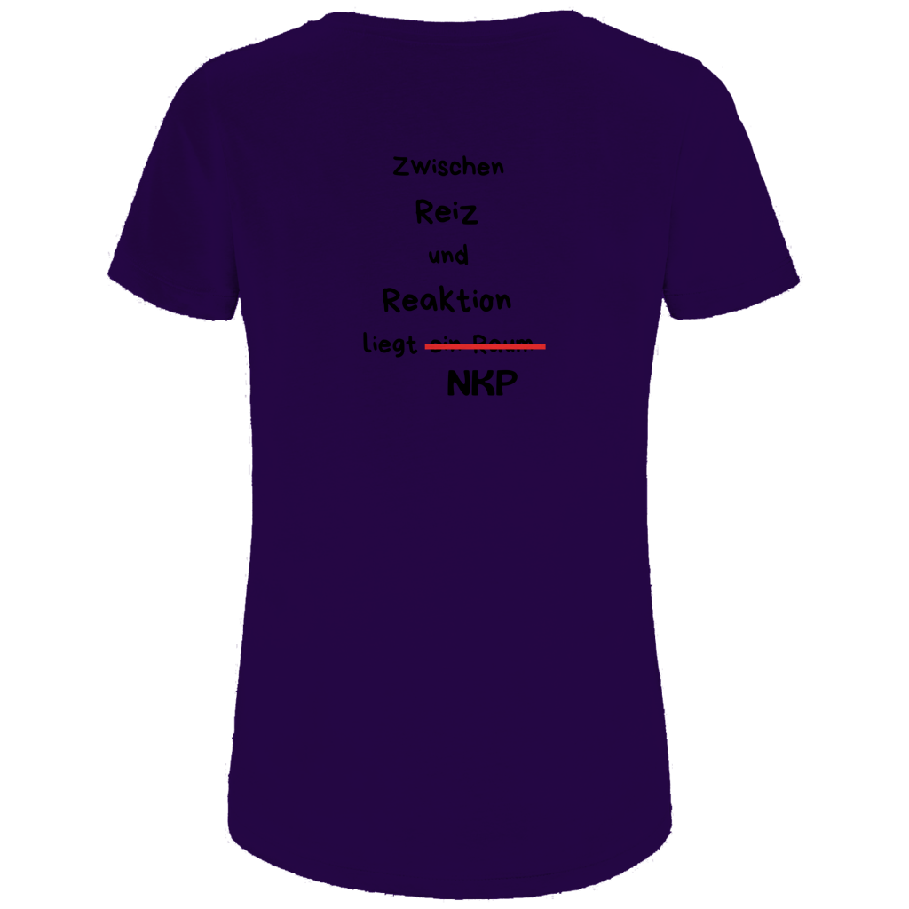 Damen Premium Bio T-Shirt Reiz und Reaktion