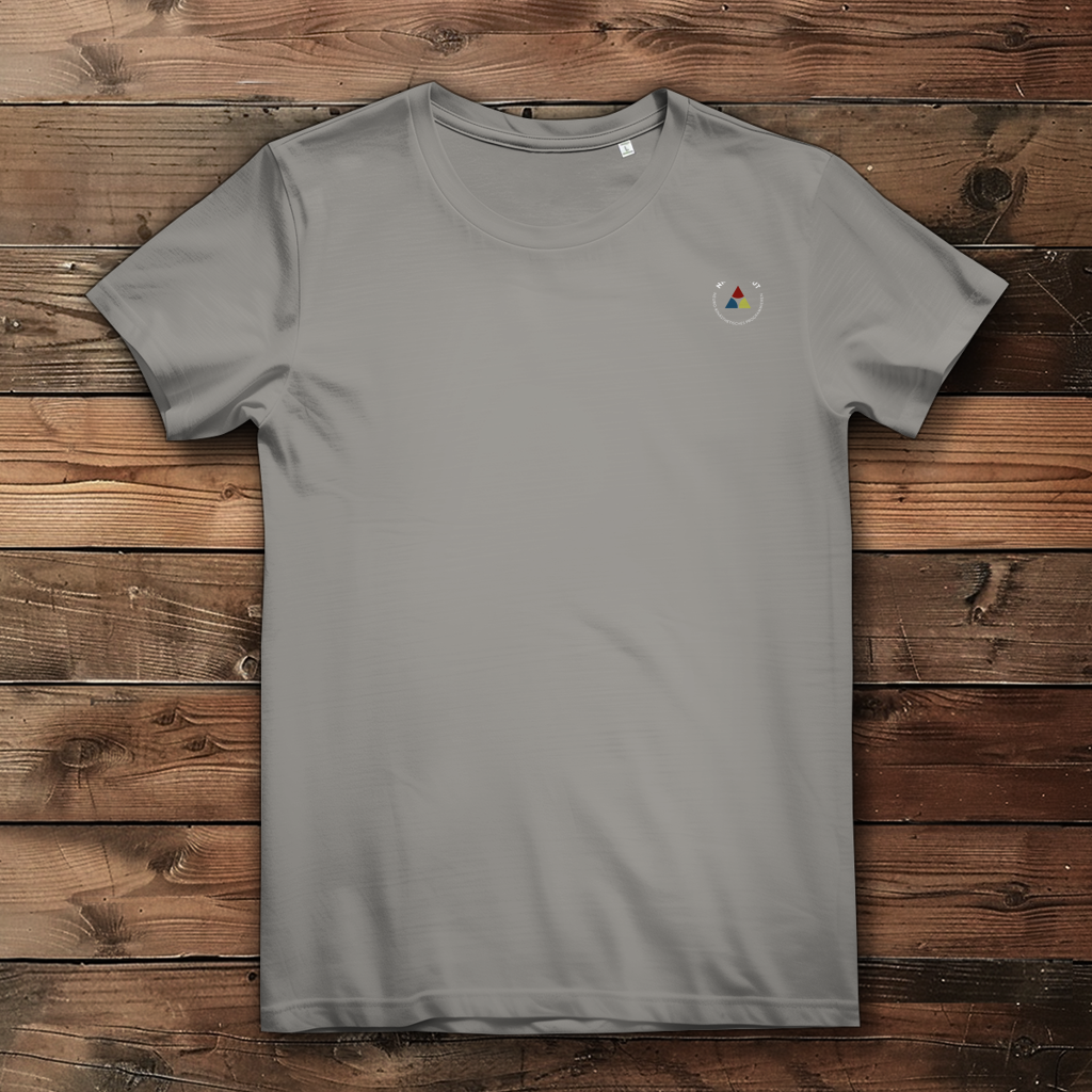 Damen Premium Bio T-Shirt ∣ Reiz und Reaktion ∣ Logo in weiß