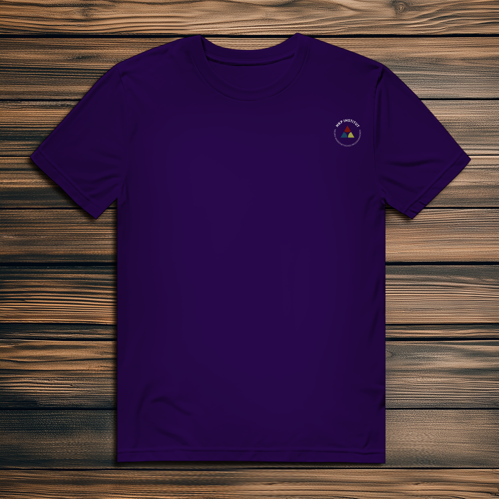 Herren Premium Bio T-Shirt ∣ Reiz und Reaktion ∣ Logo in weiß