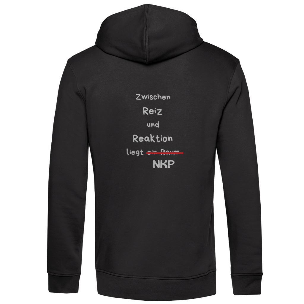 Herren Premium Bio Hoodie Reiz und Reaktion