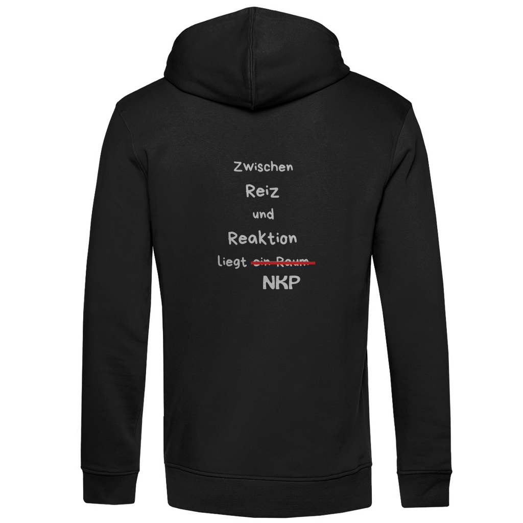 Herren Premium Bio Hoodie Reiz und Reaktion