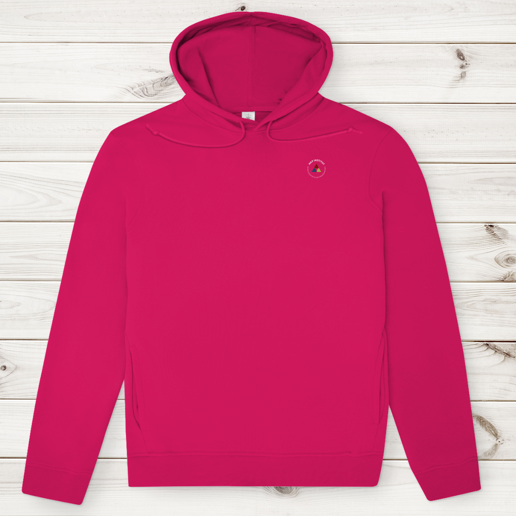 Herren Premium Bio Hoodie ∣ Reiz und Reaktion ∣ Logo in weiß