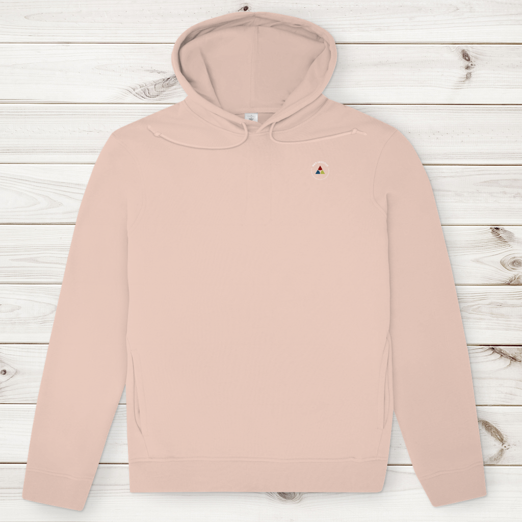 Herren Premium Bio Hoodie ∣ Reiz und Reaktion ∣ Logo in weiß