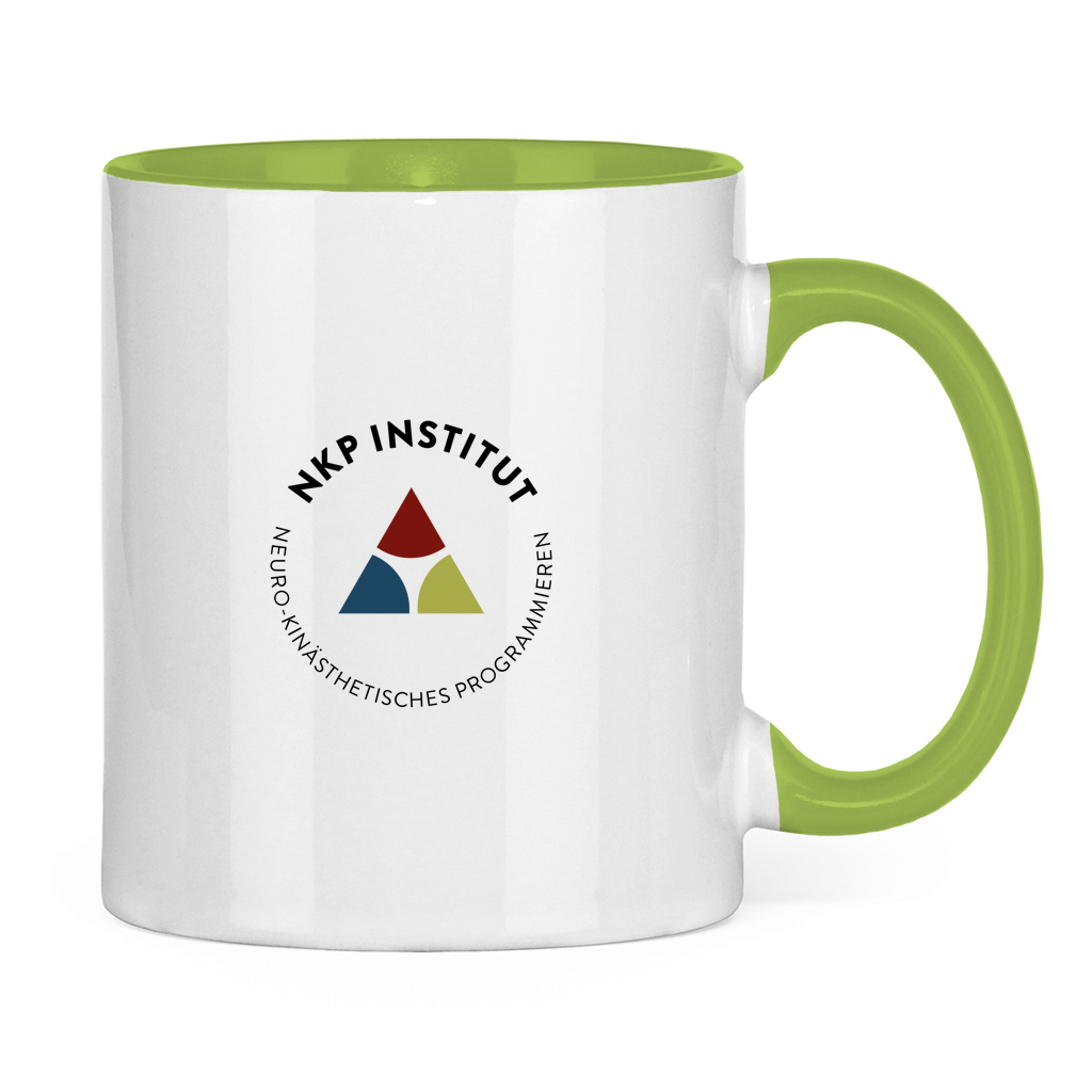 Tasse zweifarbig Mundwinkel