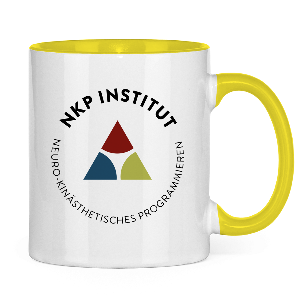 Tasse zweifarbig Mundwinkel