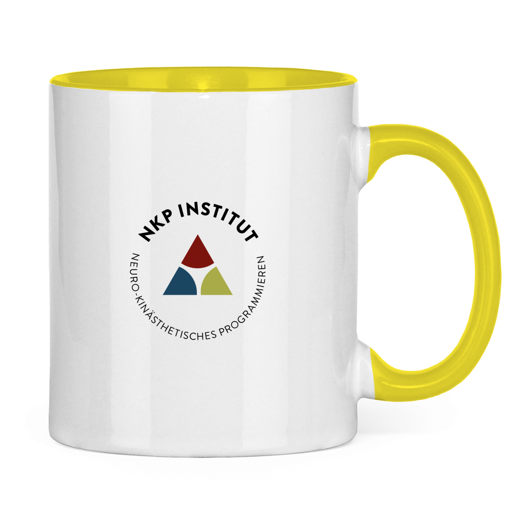 Tasse zweifarbig Mundwinkel