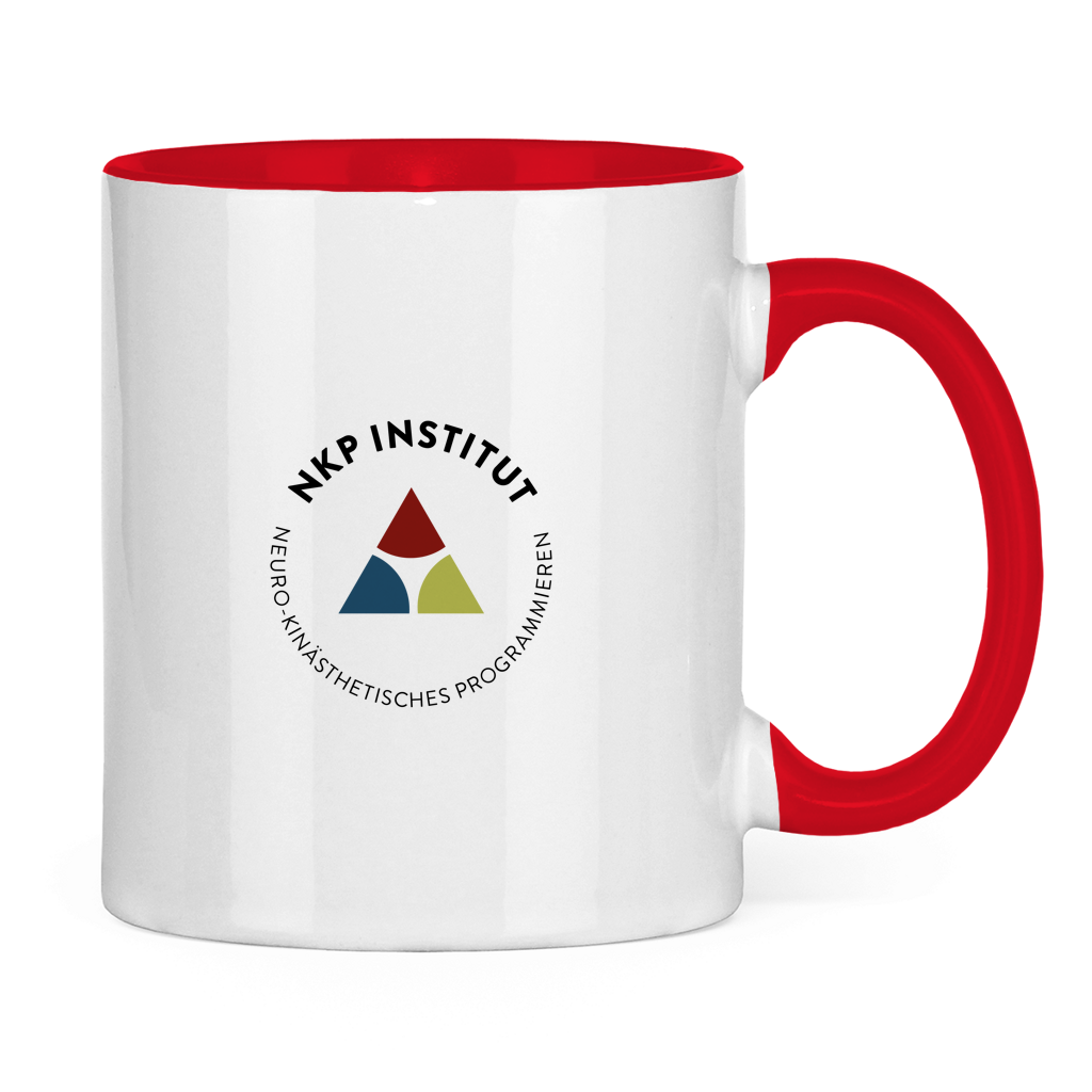 Tasse zweifarbig Mundwinkel