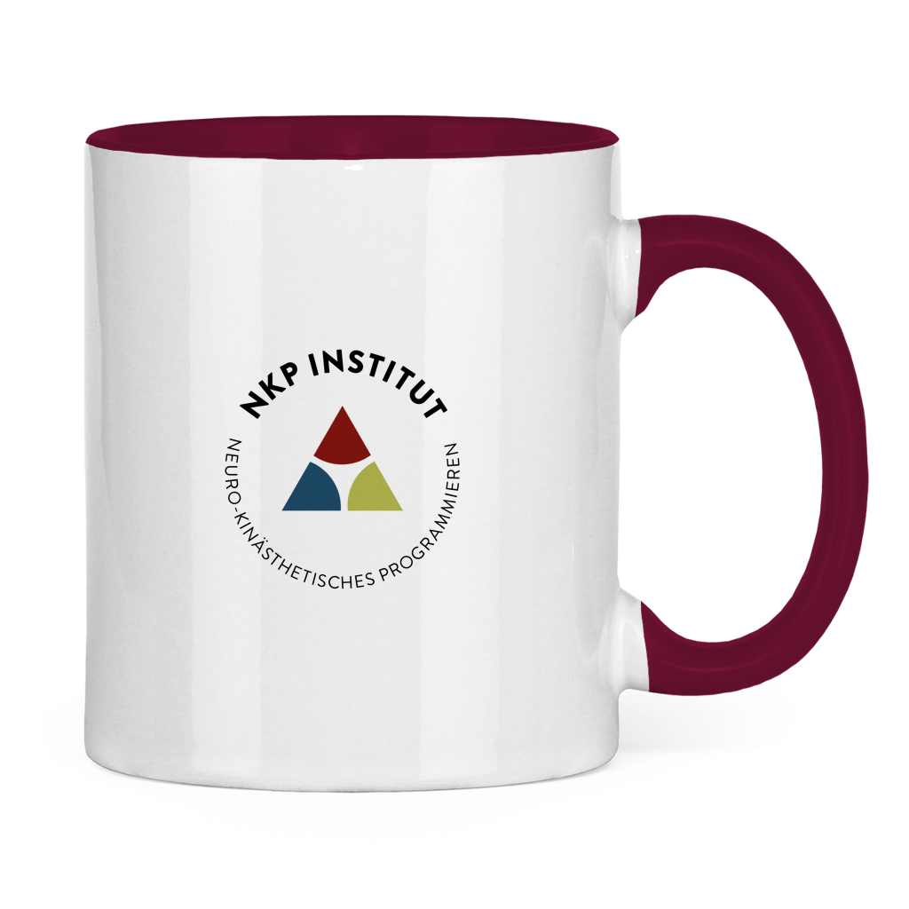 Tasse zweifarbig Mundwinkel