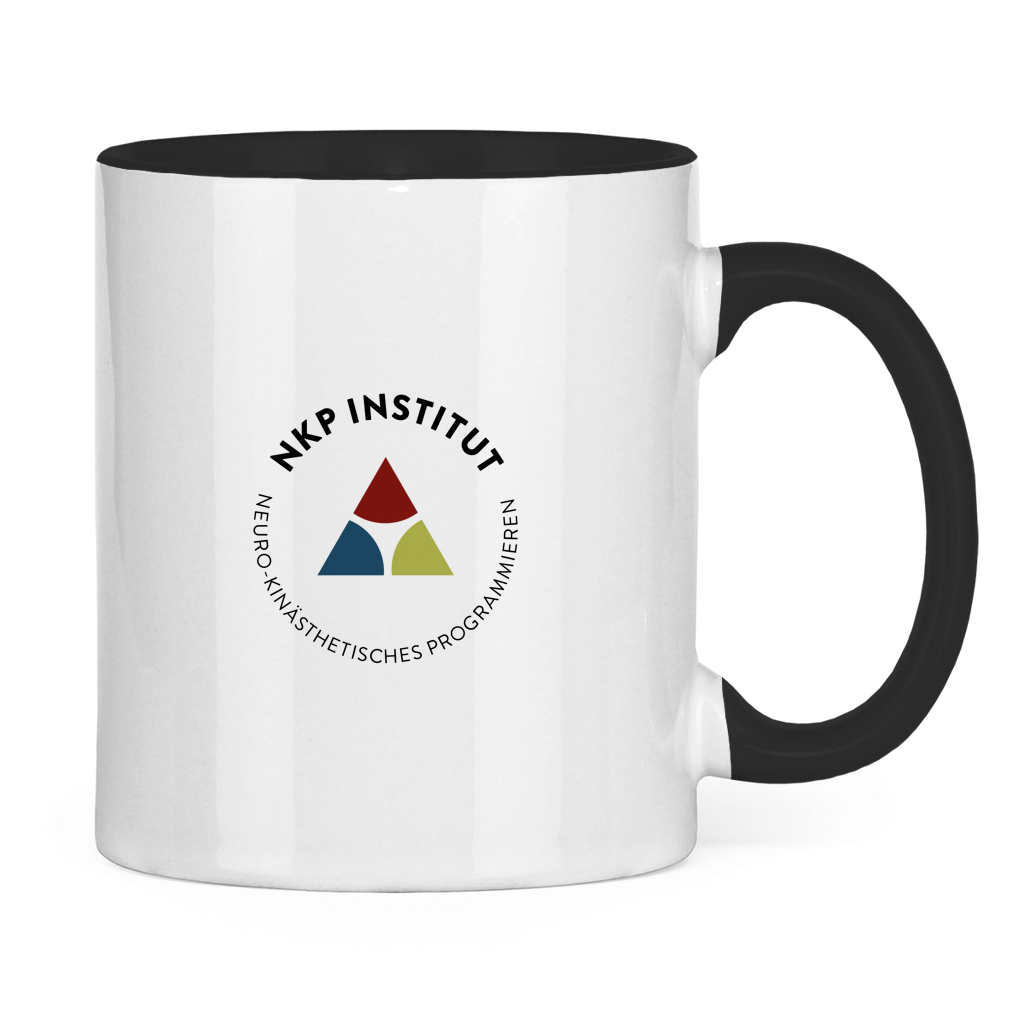 Tasse zweifarbig Mundwinkel