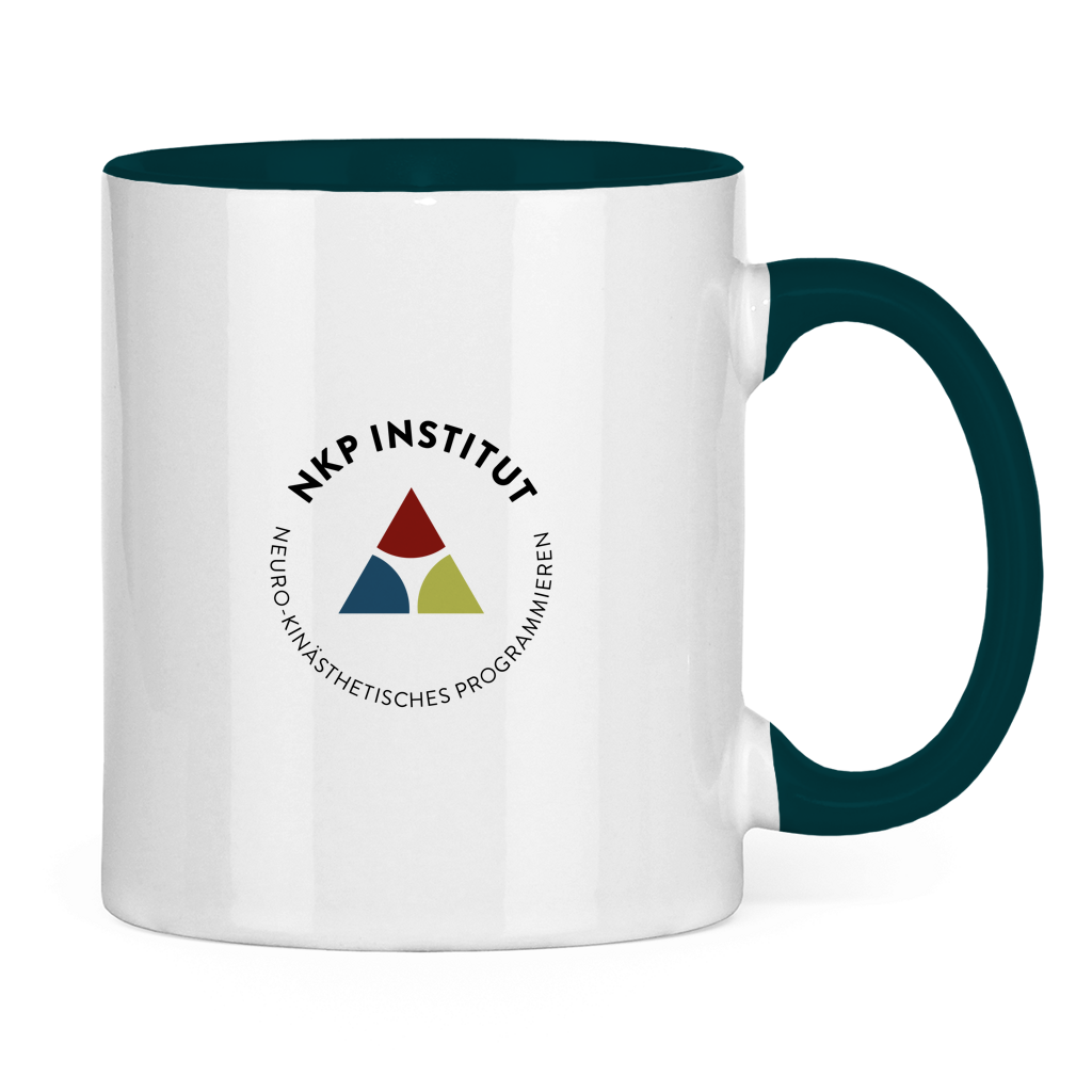 Tasse zweifarbig Mundwinkel