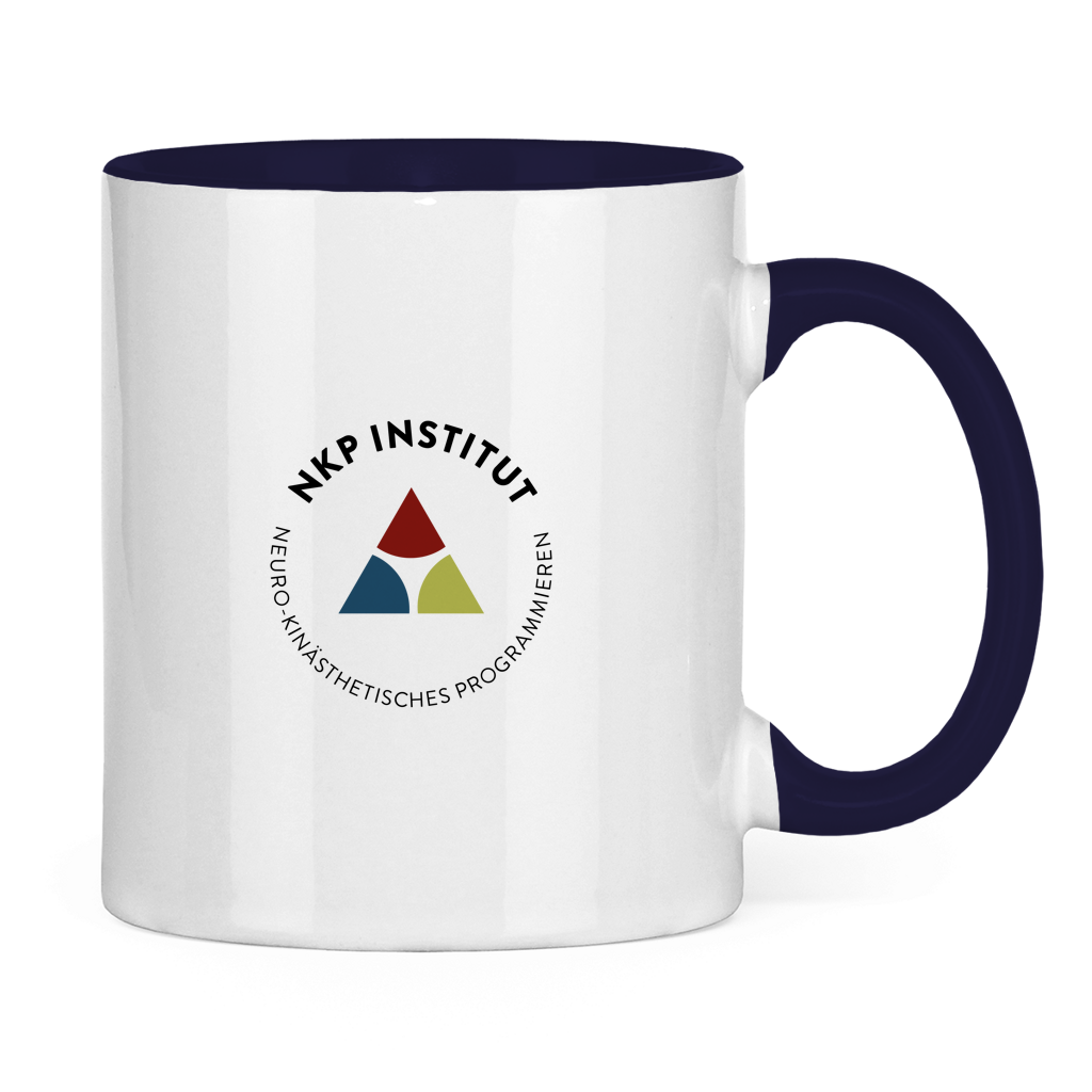 Tasse zweifarbig Mundwinkel