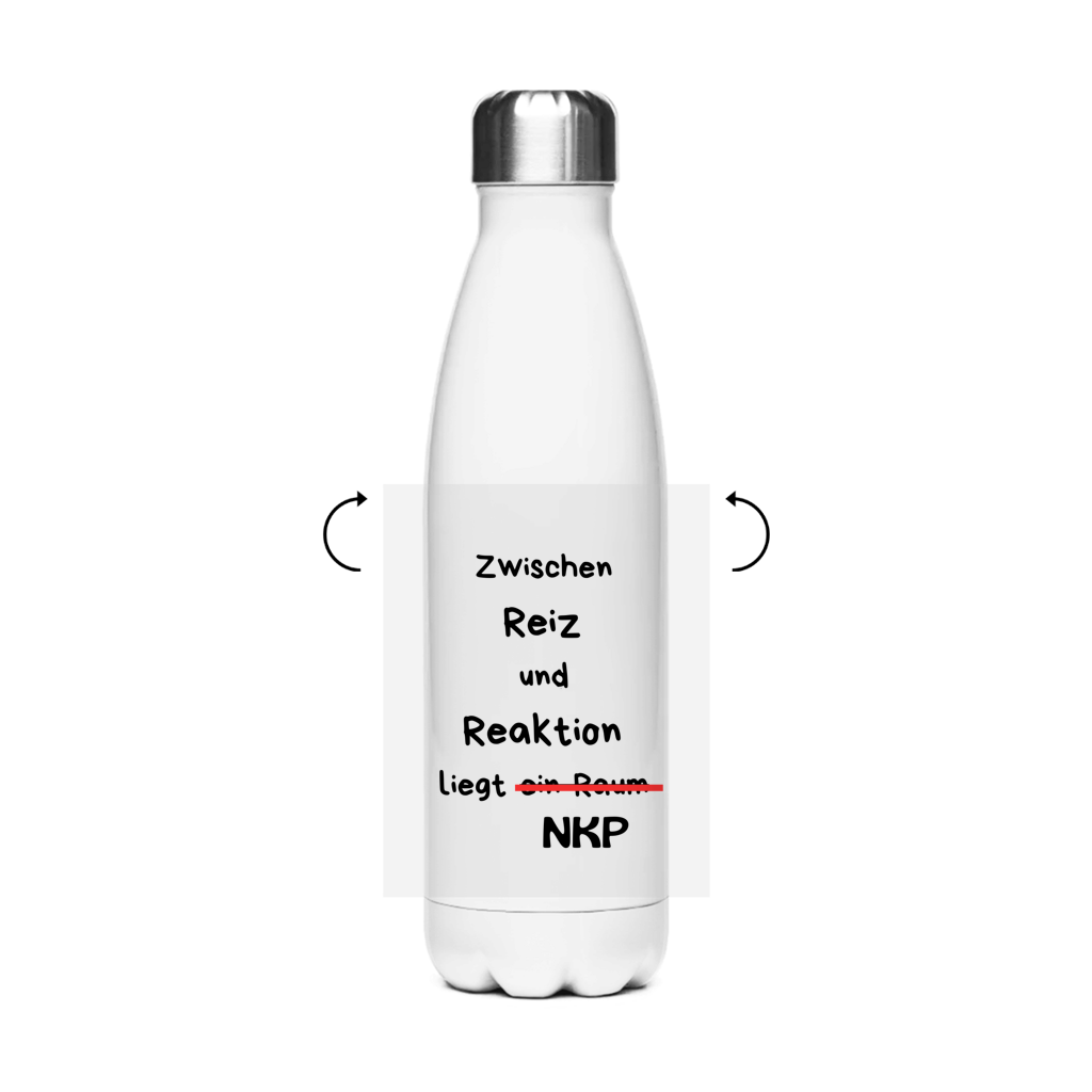 Edelstahl-Thermoflasche Reiz und Reaktion