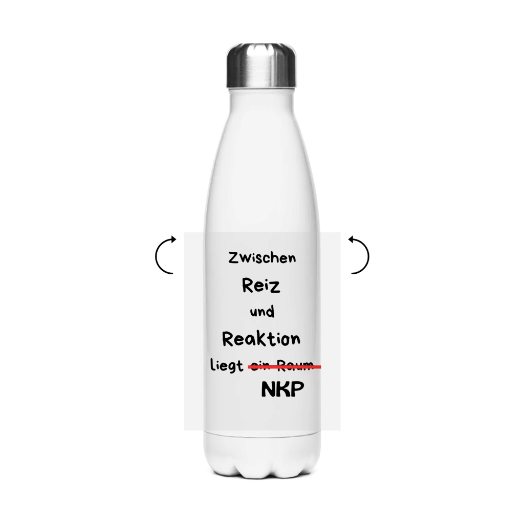 Edelstahl-Thermoflasche Reiz und Reaktion