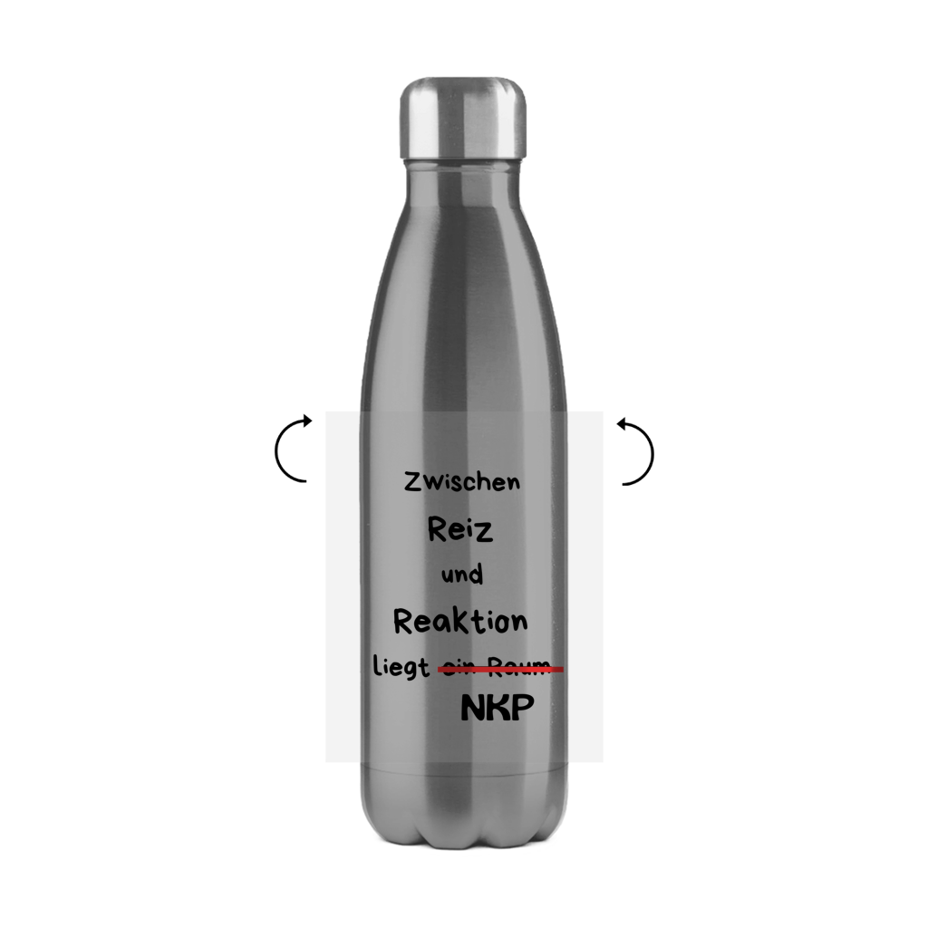 Edelstahl-Thermoflasche Reiz und Reaktion