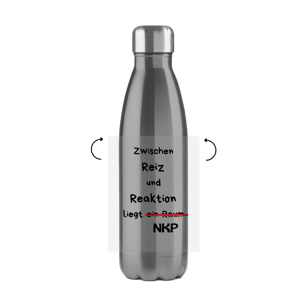 Edelstahl-Thermoflasche Reiz und Reaktion
