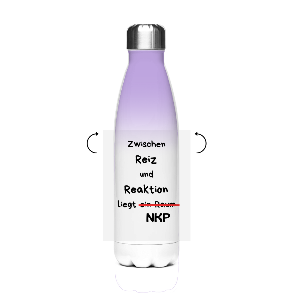 Edelstahl-Thermoflasche Reiz und Reaktion