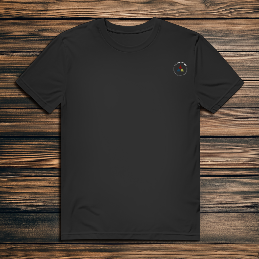 Herren Premium Bio T-Shirt ∣ My Body speaks... ∣ Logo in weiß