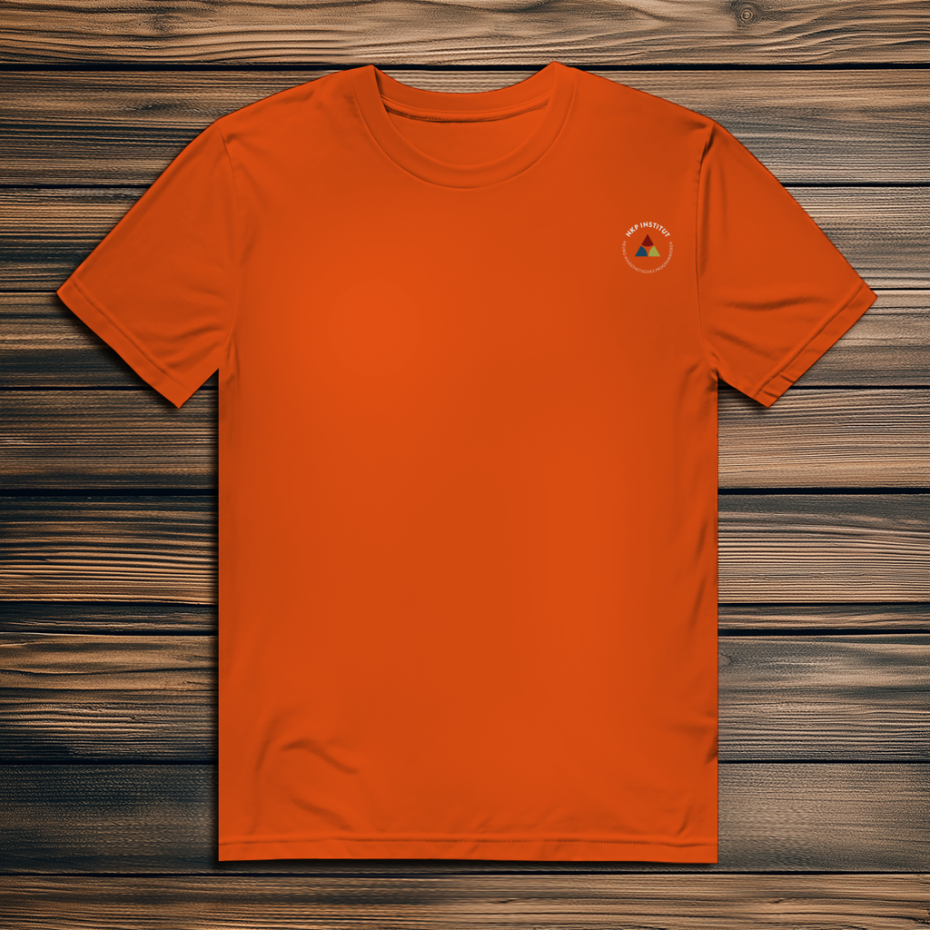 Herren Premium Bio T-Shirt ∣ My Body speaks... ∣ Logo in weiß