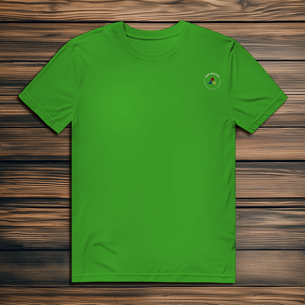 Herren Premium Bio T-Shirt ∣ My Body speaks... ∣ Logo in weiß