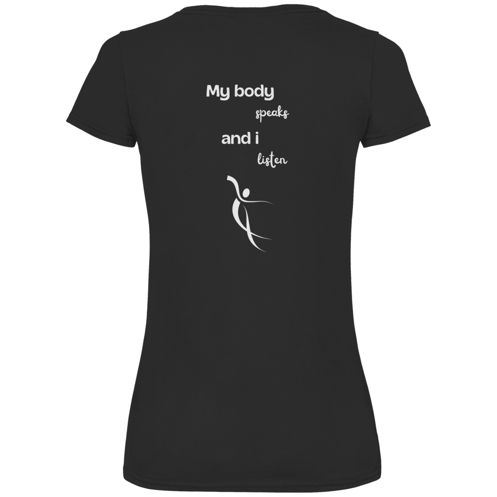 Damen Premium Bio V-Neck T-Shirt Body