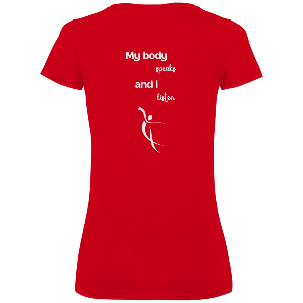 Damen Premium Bio V-Neck T-Shirt Body