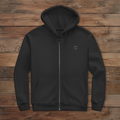 Herren Zipper Hoodie Supercharger ∣ Logo in weiß