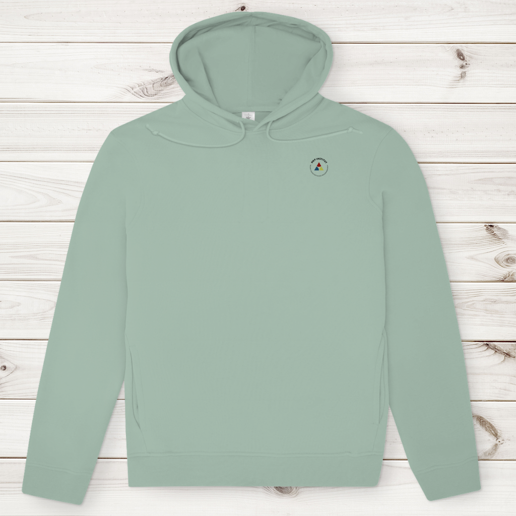 Herren Premium Bio Hoodie ∣ Reiz und Reaktion ∣ Logo in schwarz