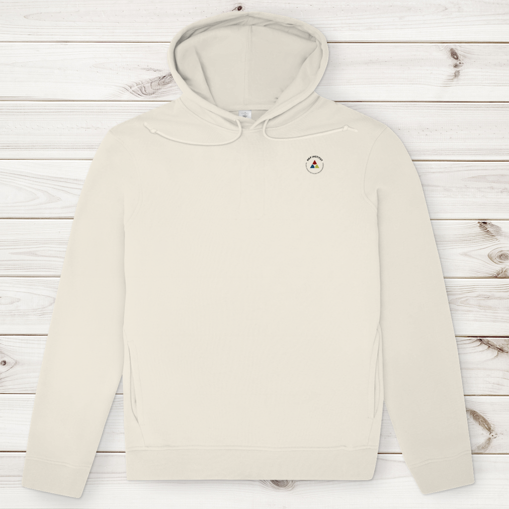 Herren Premium Bio Hoodie ∣ Reiz und Reaktion ∣ Logo in schwarz