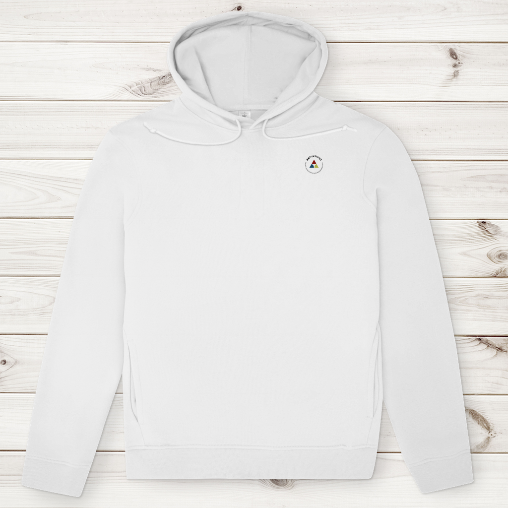 Herren Premium Bio Hoodie ∣ Reiz und Reaktion ∣ Logo in schwarz