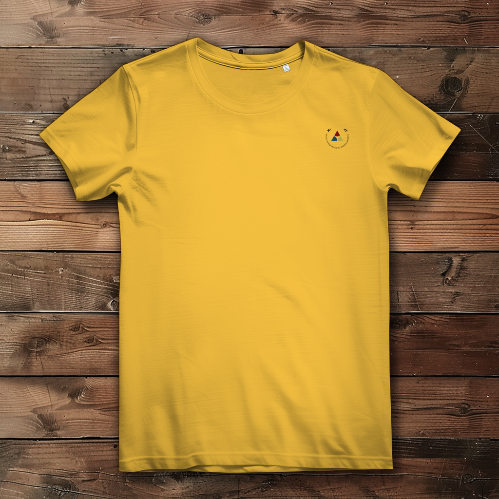 Damen Premium Bio T-Shirt ∣ Reiz und Reaktion ∣ Logo in schwarz