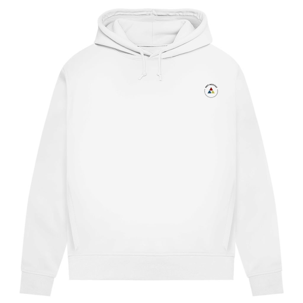 Damen Premium Bio Hoodie ∣ Schritte ∣ Logo in schwarz