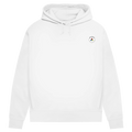 Damen Premium Bio Hoodie ∣ Schritte ∣ Logo in schwarz