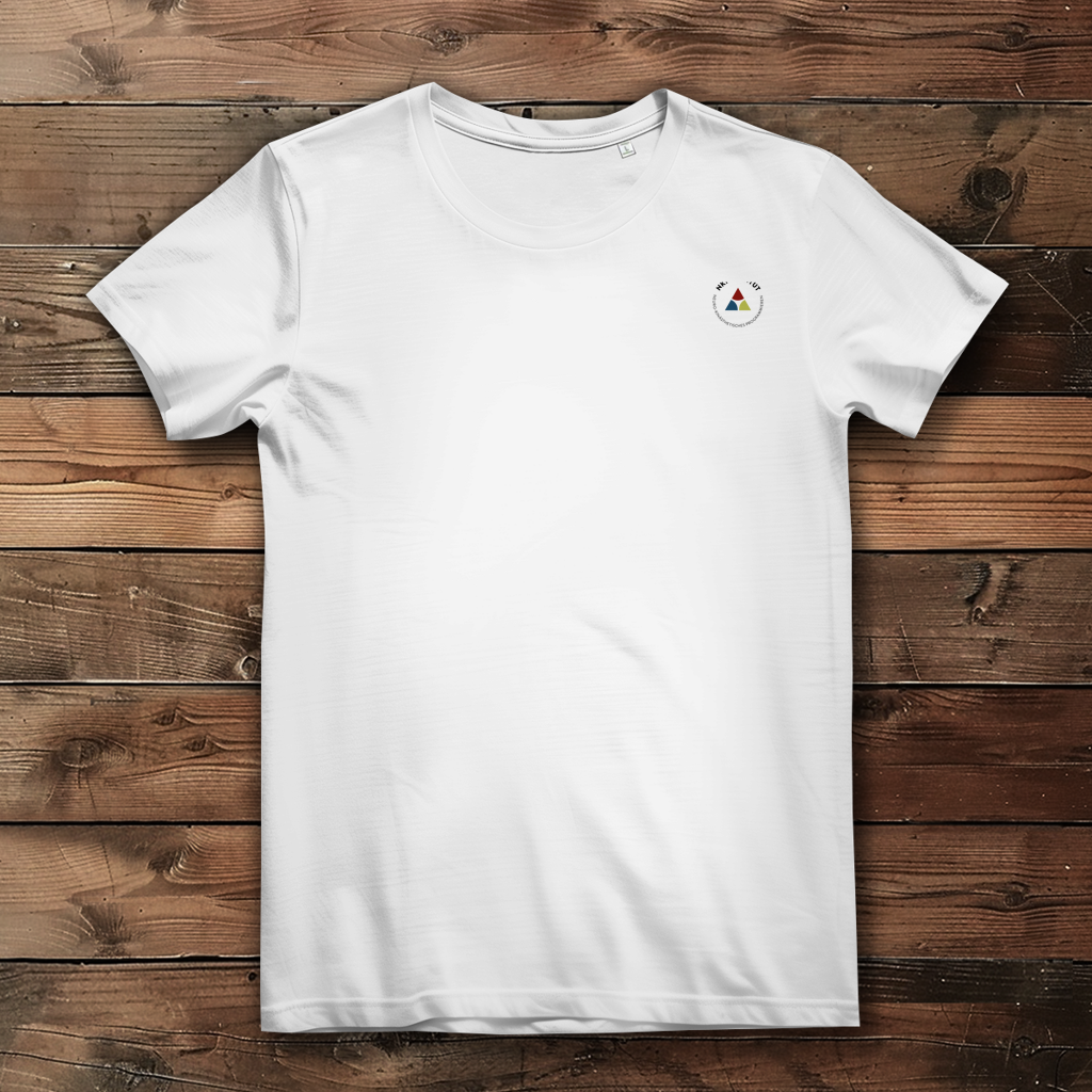 Damen Premium Bio T-Shirt ∣ Schritte ∣ Logo in schwarz