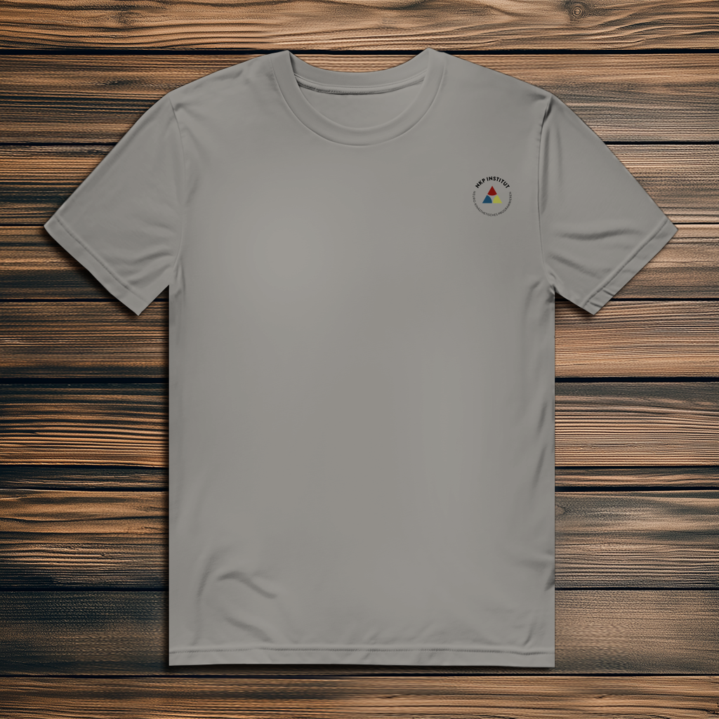Herren Premium Bio T-Shirt ∣ Ich zähle... Schritte ∣ Logo in schwarz